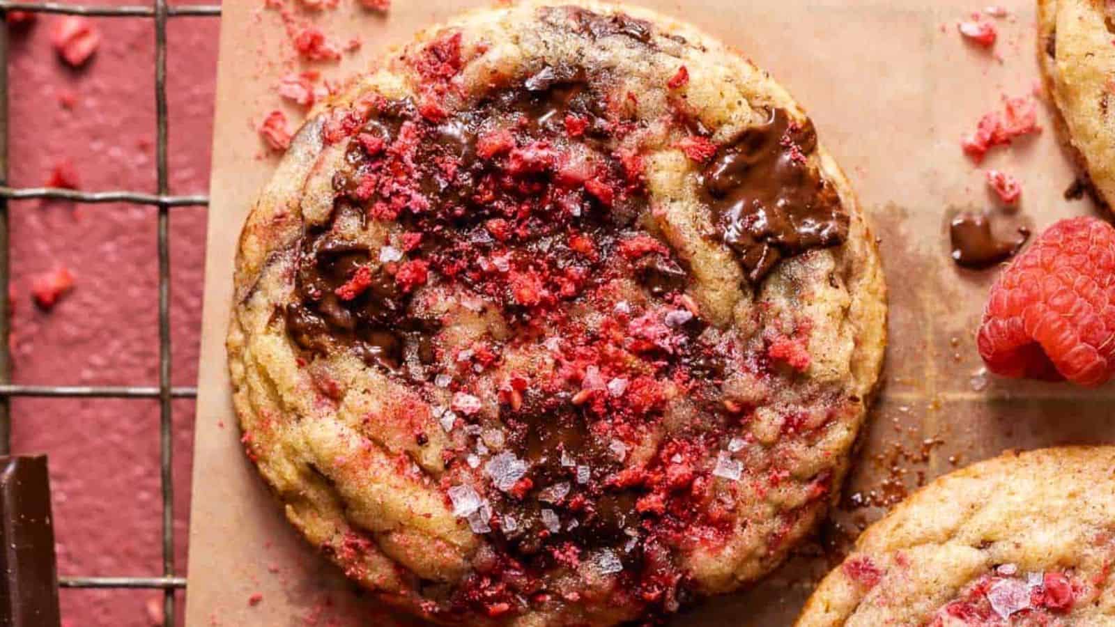 Raspberry Chocolate Chip Cookies
