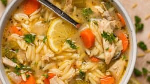 Chicken Lemon Orzo Soup