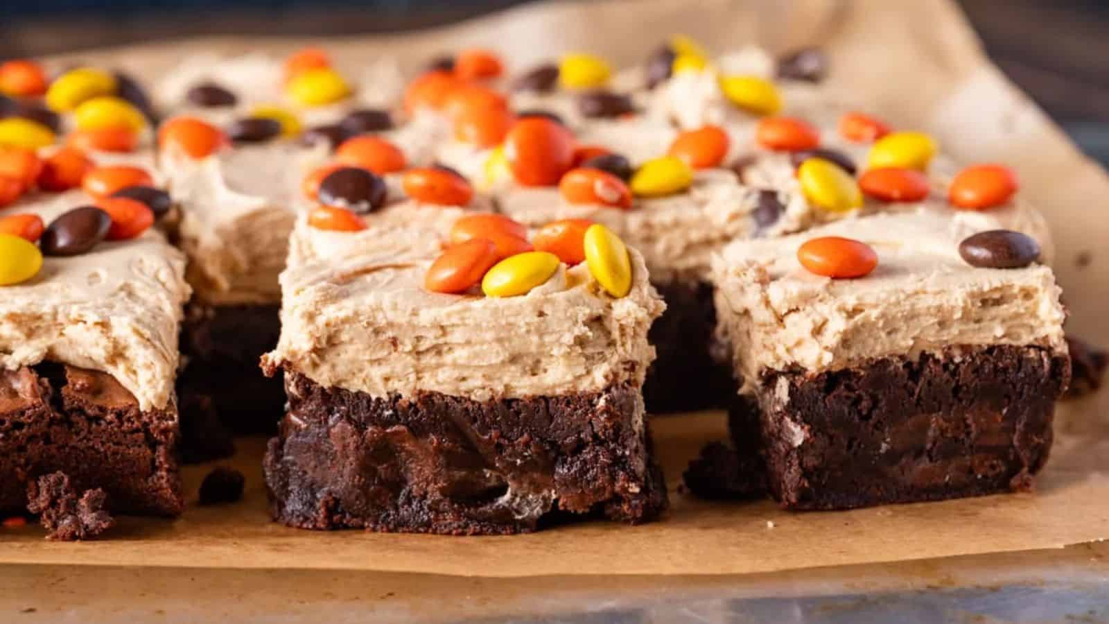 Reese’s Pieces Brownies from Scratch