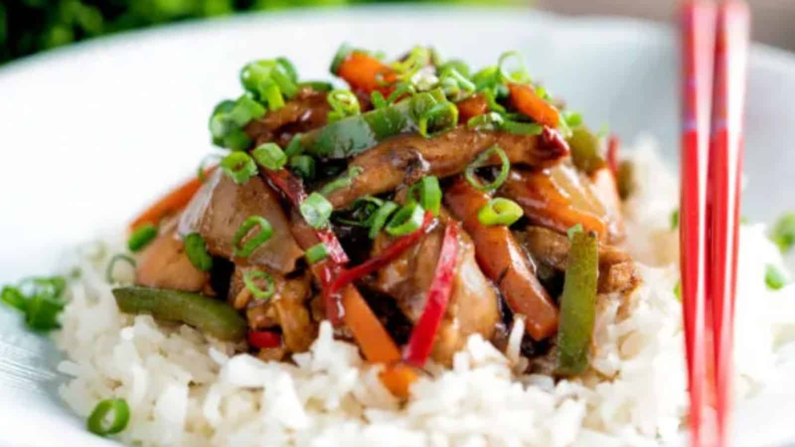 Chicken with Black Bean Sauce 15 Minute Fakeaway