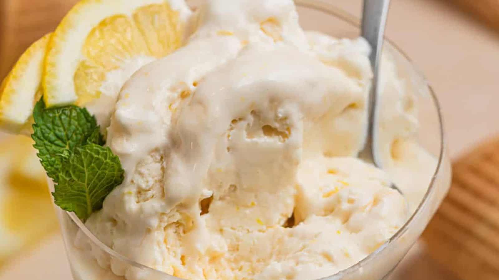 Simple No Churn Lemon Ice Cream