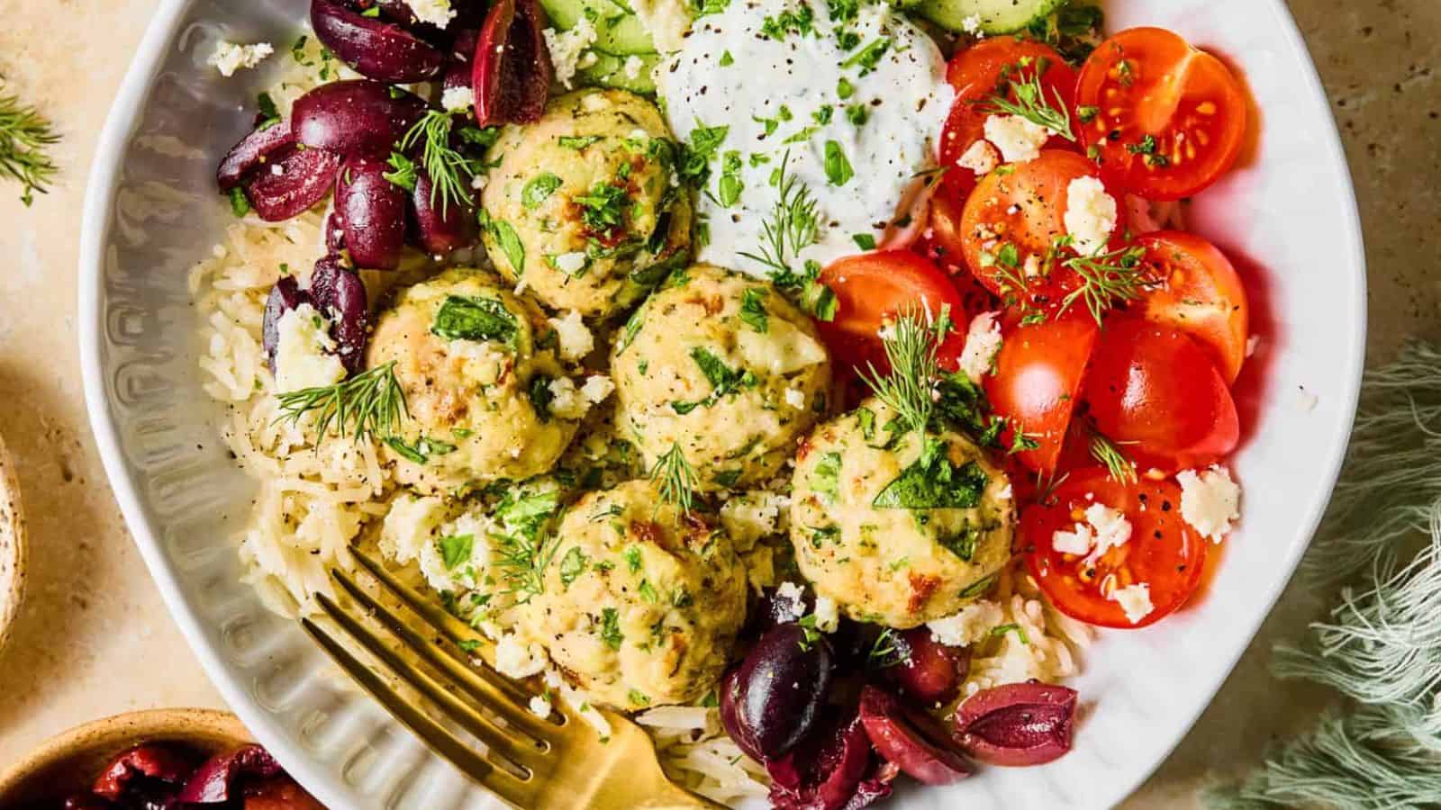 Spinach Feta Turkey Meatballs