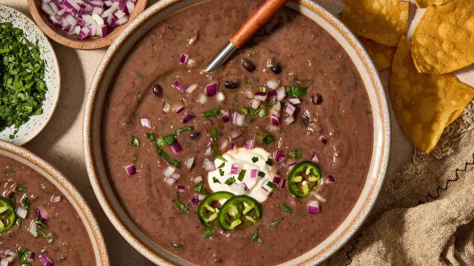 20 Minute Black Bean Soup Recipe