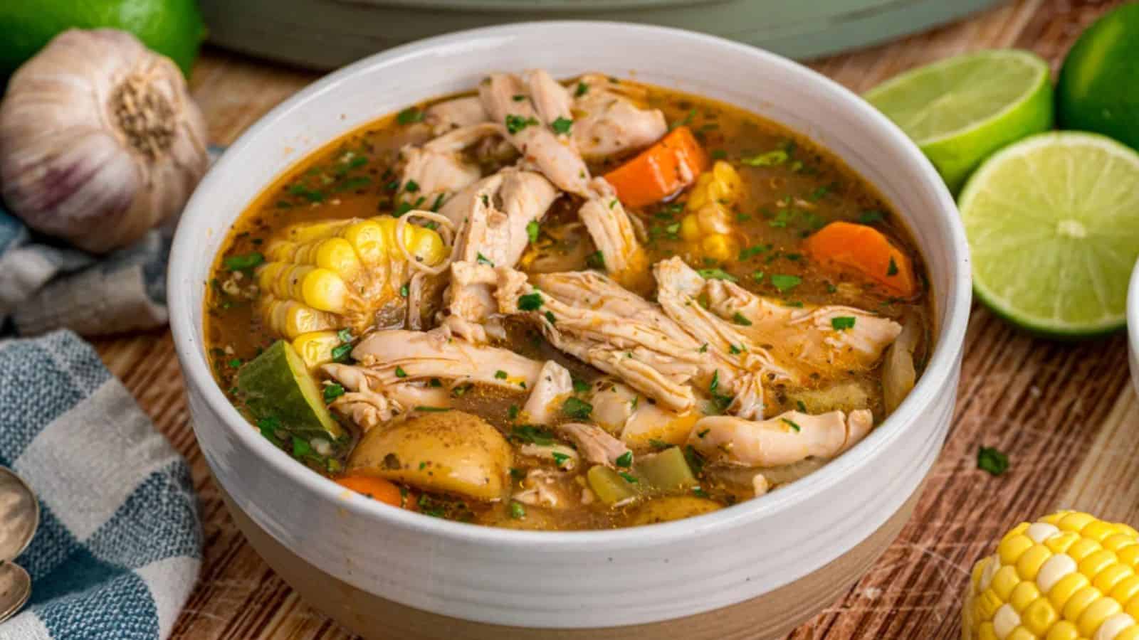 Slow Cooker Caldo de Pollo