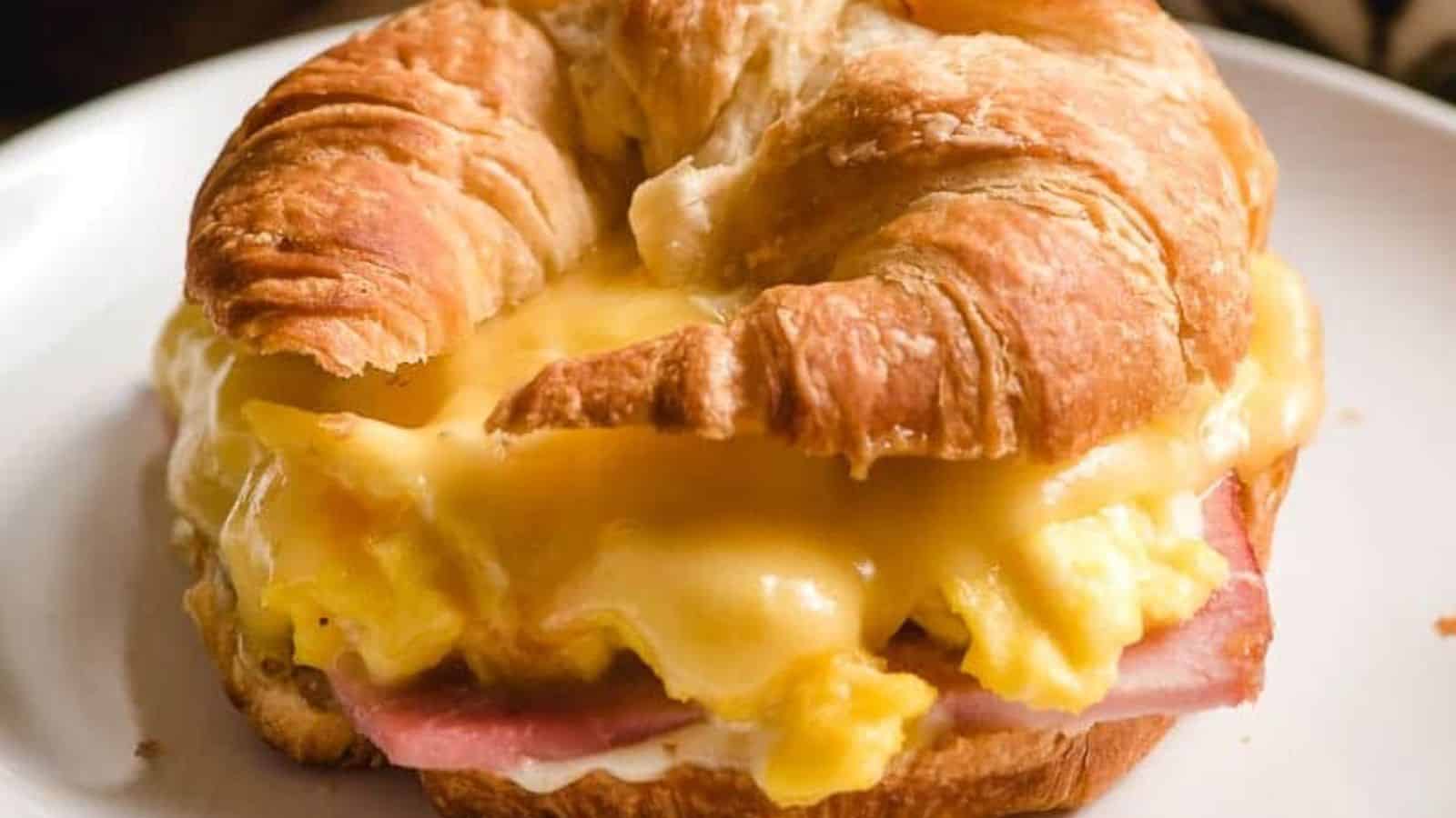 Breakfast Croissant Sandwiches