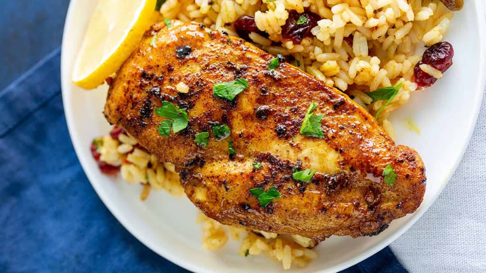EASY PERSIAN CHICKEN BREASTS