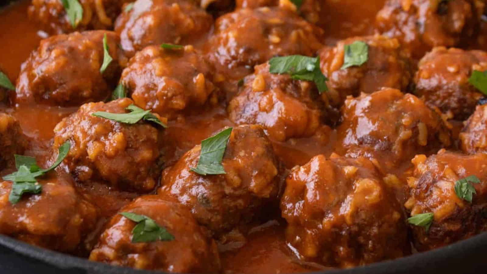 Easy Old-Fashioned Porcupine Meatballs