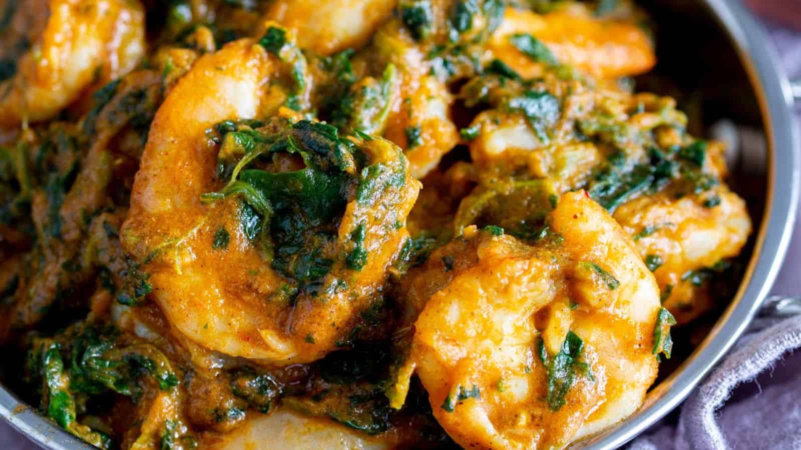 SHRIMP SAAG