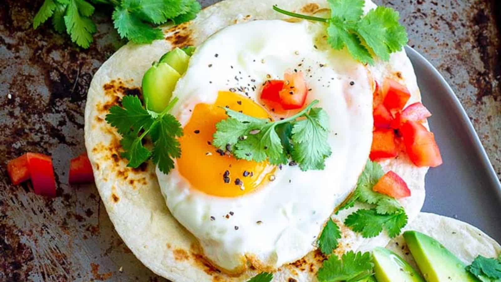 FRIED EGG TACO (BREAKFAST TACO)