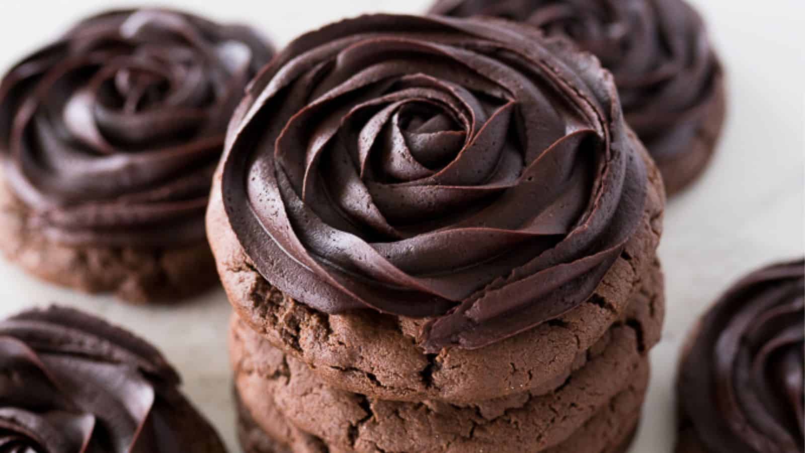 Crumbl Chocolate Cake Cookies