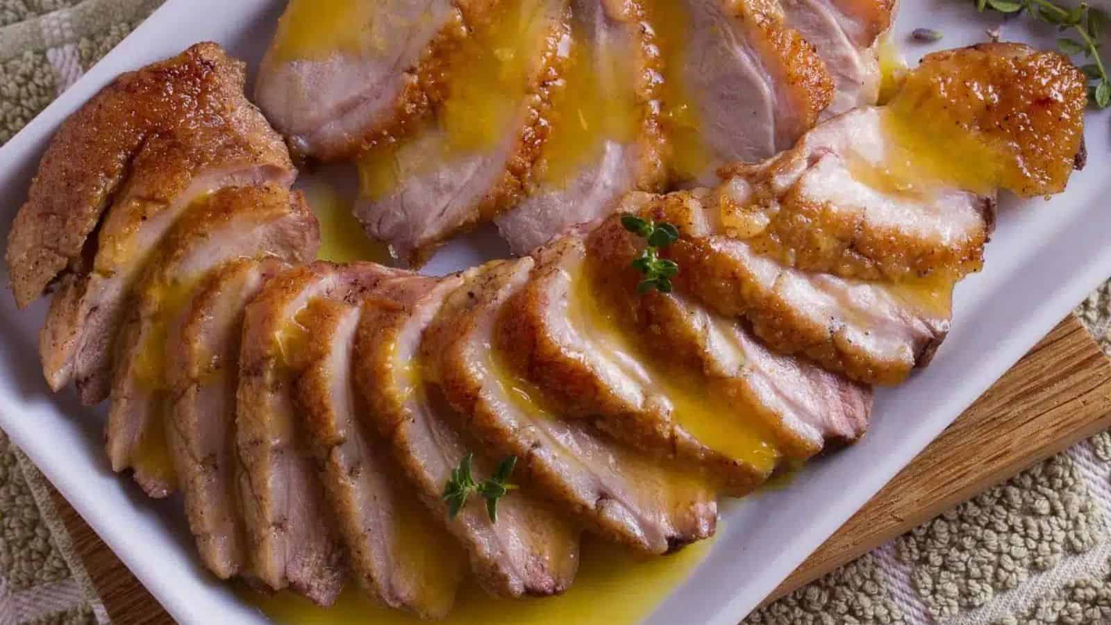 Duck with Orange Sauce