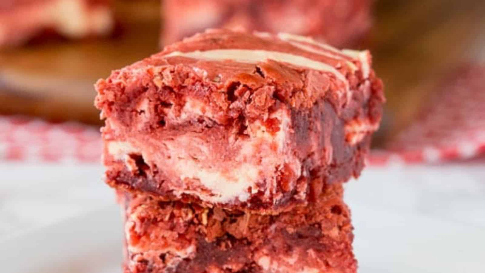 Red Velvet Cheesecake Brownies