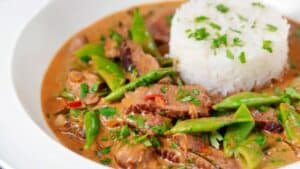 Thai Red Beef Curry, Quick and Easy