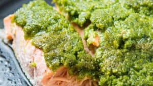 Pesto Baked Salmon