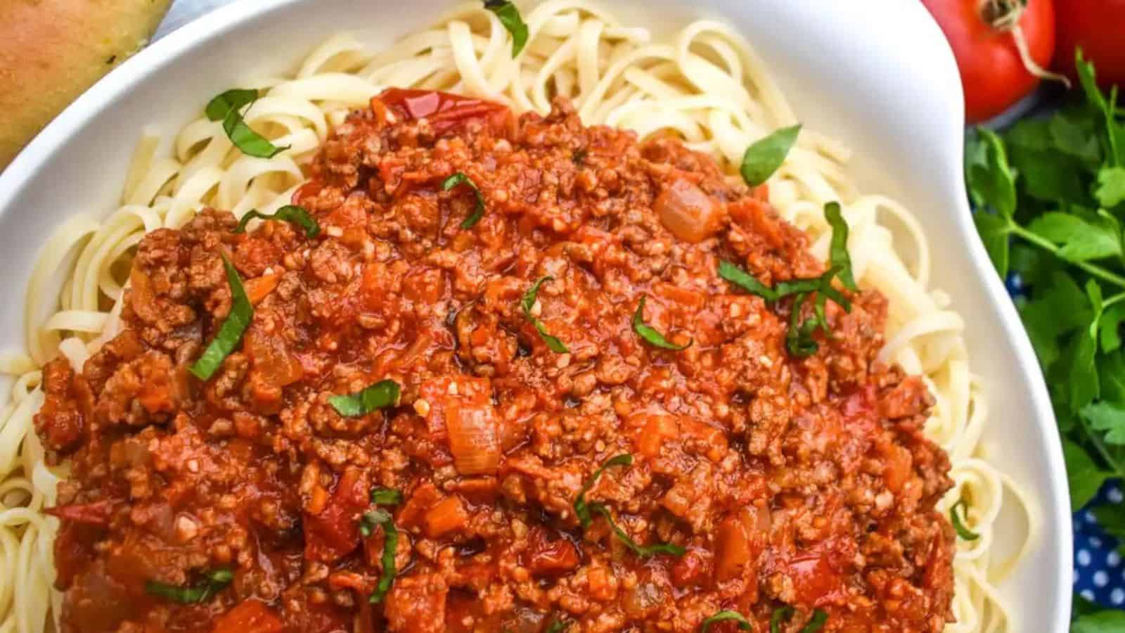 Three Meat Pasta Sauce (Olive Garden Copycat)