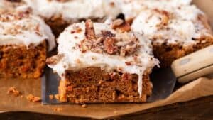 Carrot Cake Bars with Cake Mix