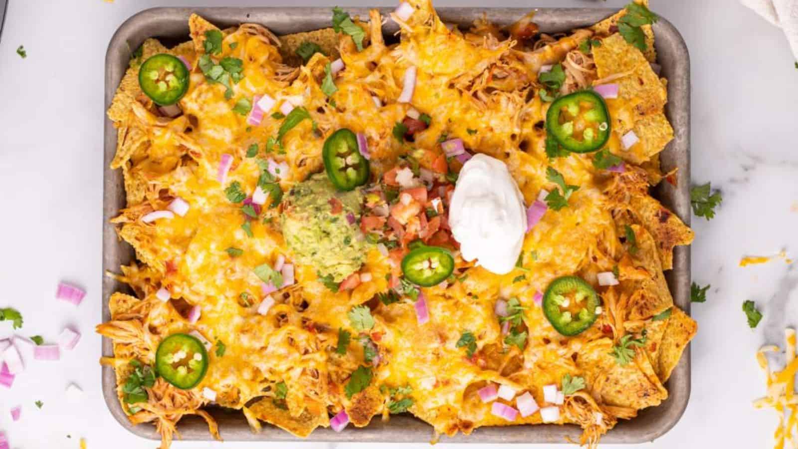 Slow Cooker Chicken Nachos