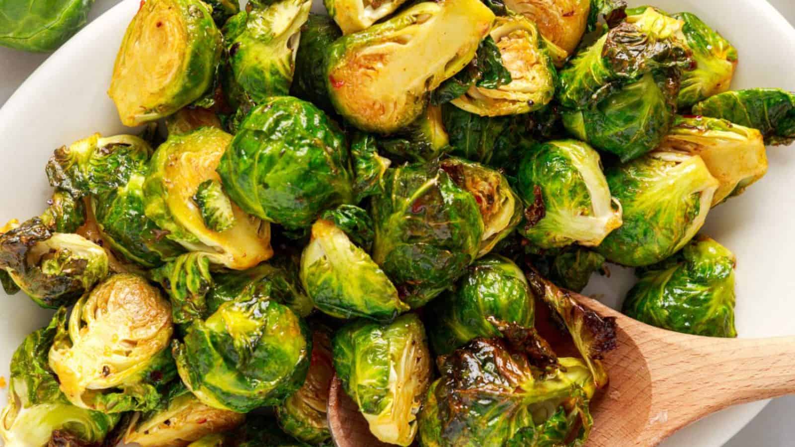 Air Fryer Bang Bang Brussels Sprouts