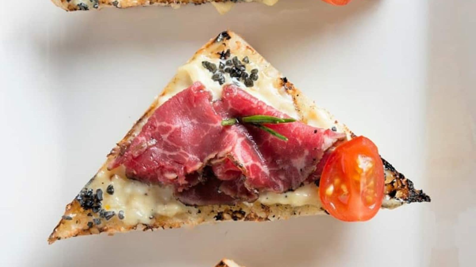 Beef Carpaccio Crostini