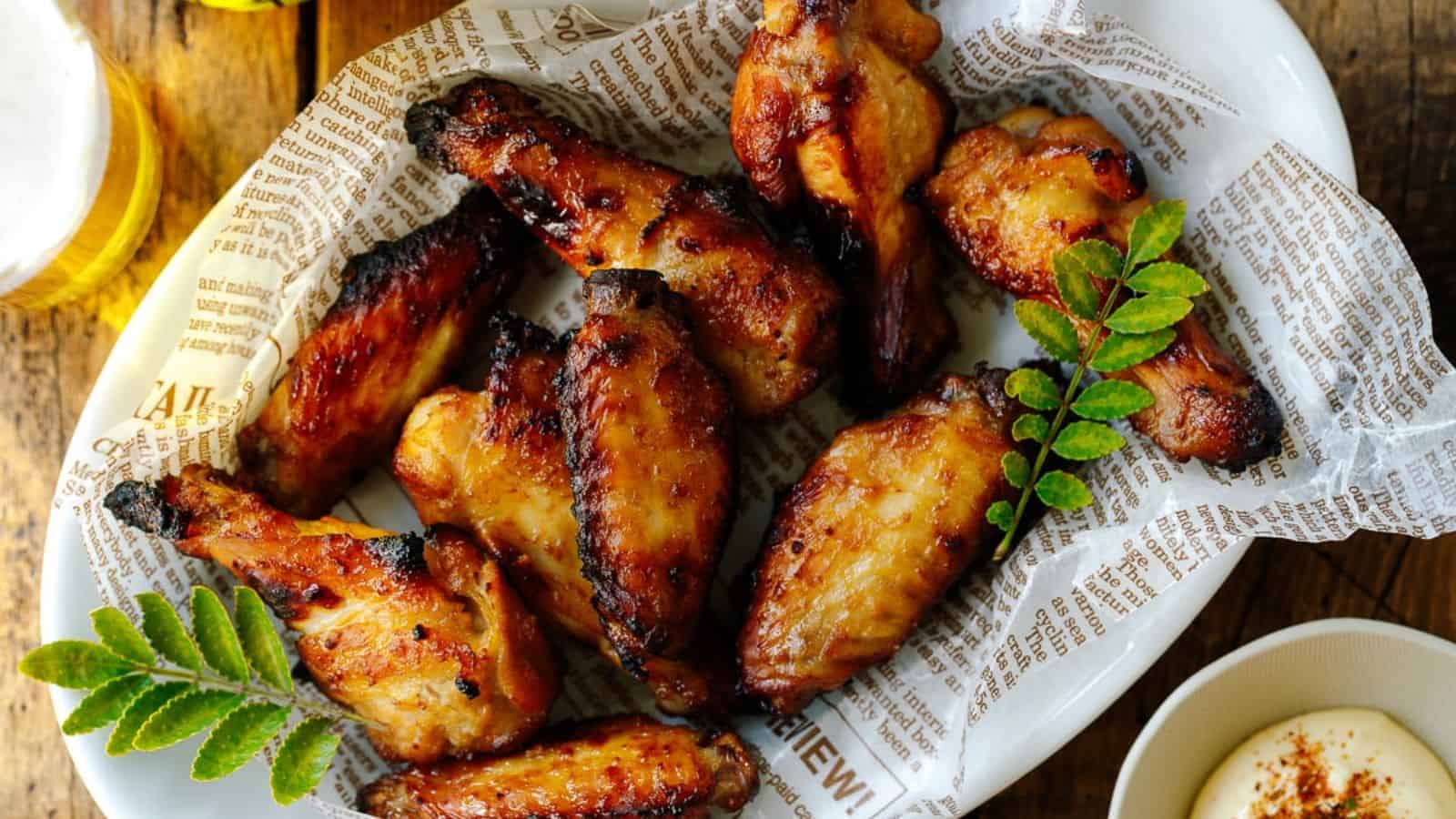Garlic Miso Chicken Wings