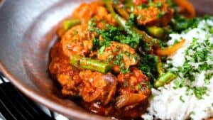 Indian-Influenced Spicy Sausage Curry
