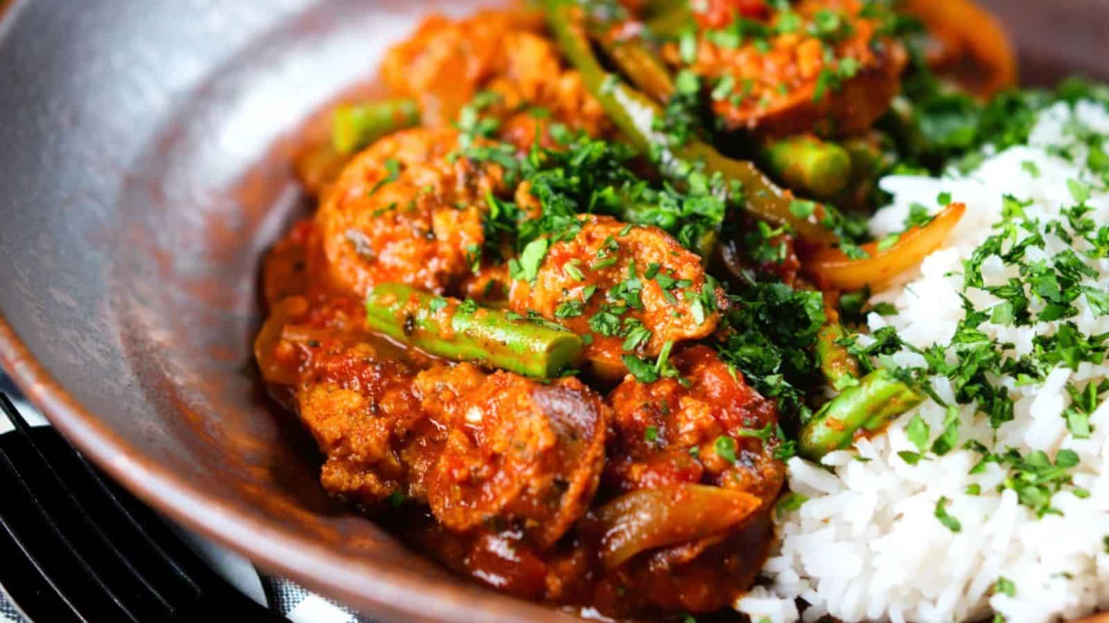 Indian-Influenced Spicy Sausage Curry