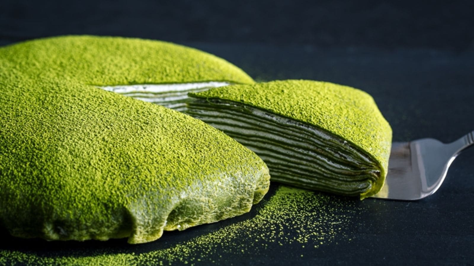 Matcha Mille Crepe Cake