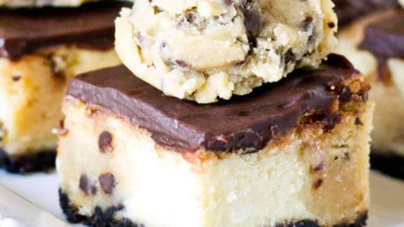Cookie Dough Cheesecake Bars
