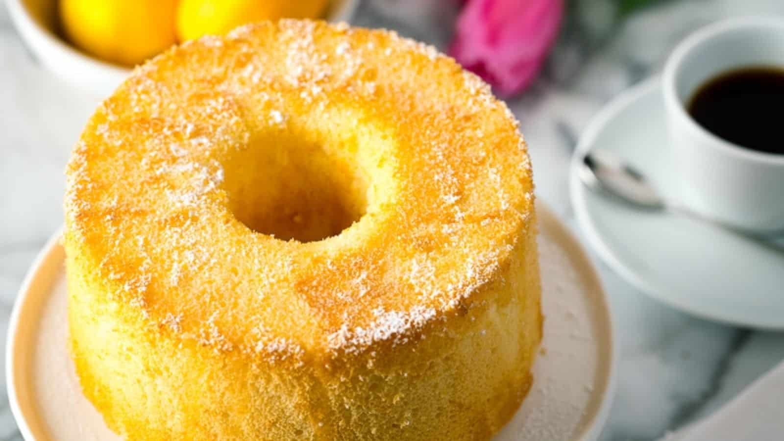 Meyer Lemon Chiffon Cake