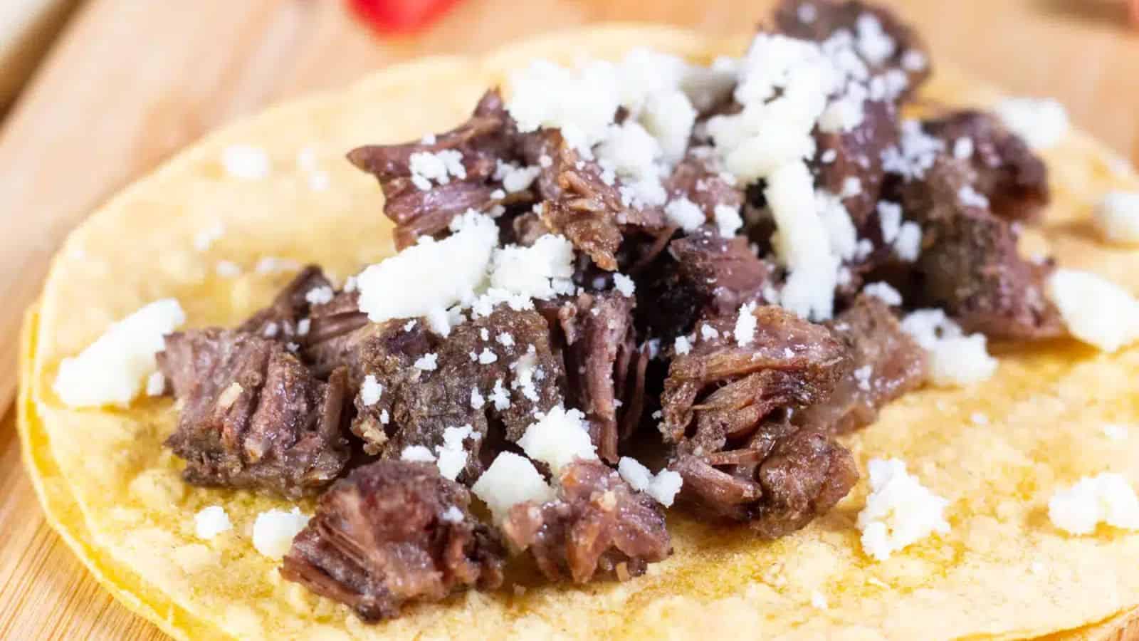 Slow Cooker Beef Cheek Tacos (Barbacoa de Cachete)