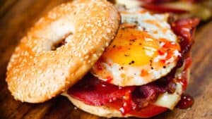 Bacon, Egg and Cheese Breakfast Bagel