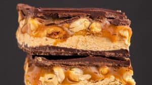Homemade Snickers Bars