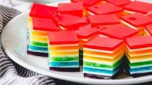 Layered Rainbow Jello