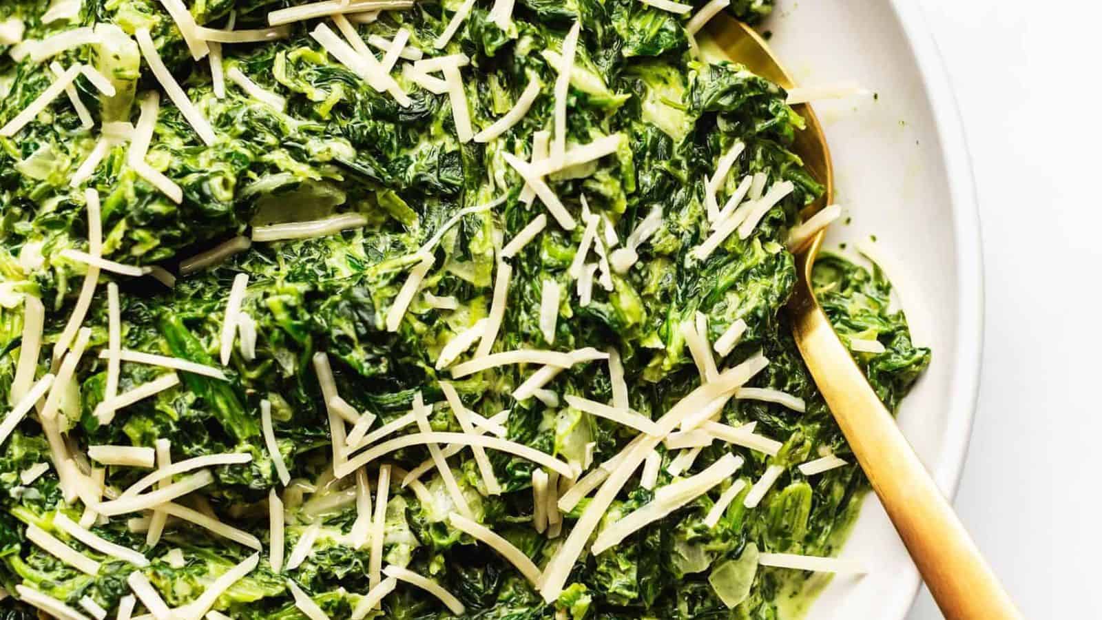 Super Easy Keto Creamed Spinach