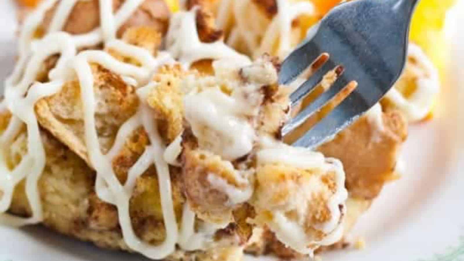Orange French Toast Casserole with Cream Cheese Frosting