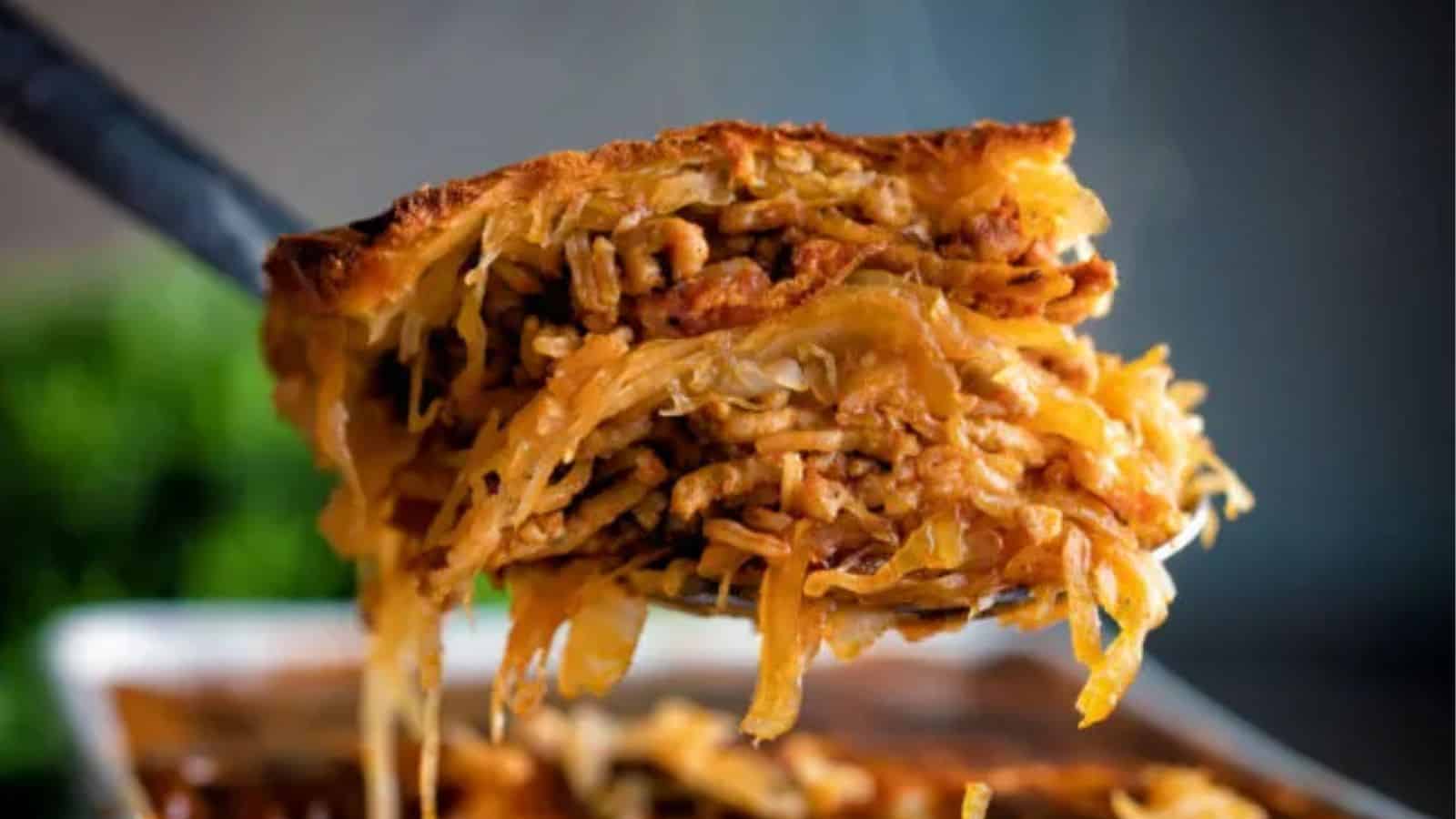 Rakott Kaposzta: Hungarian Sauerkraut Casserole