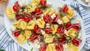 Easy Tortellini Skewers Appetizer