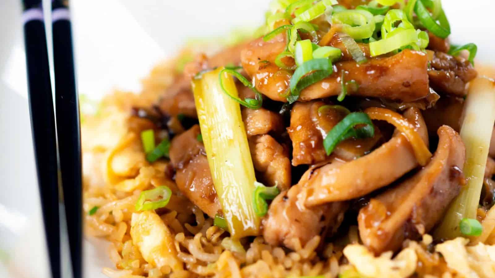 Easy Chicken with Garlic, Ginger and Spring Onion