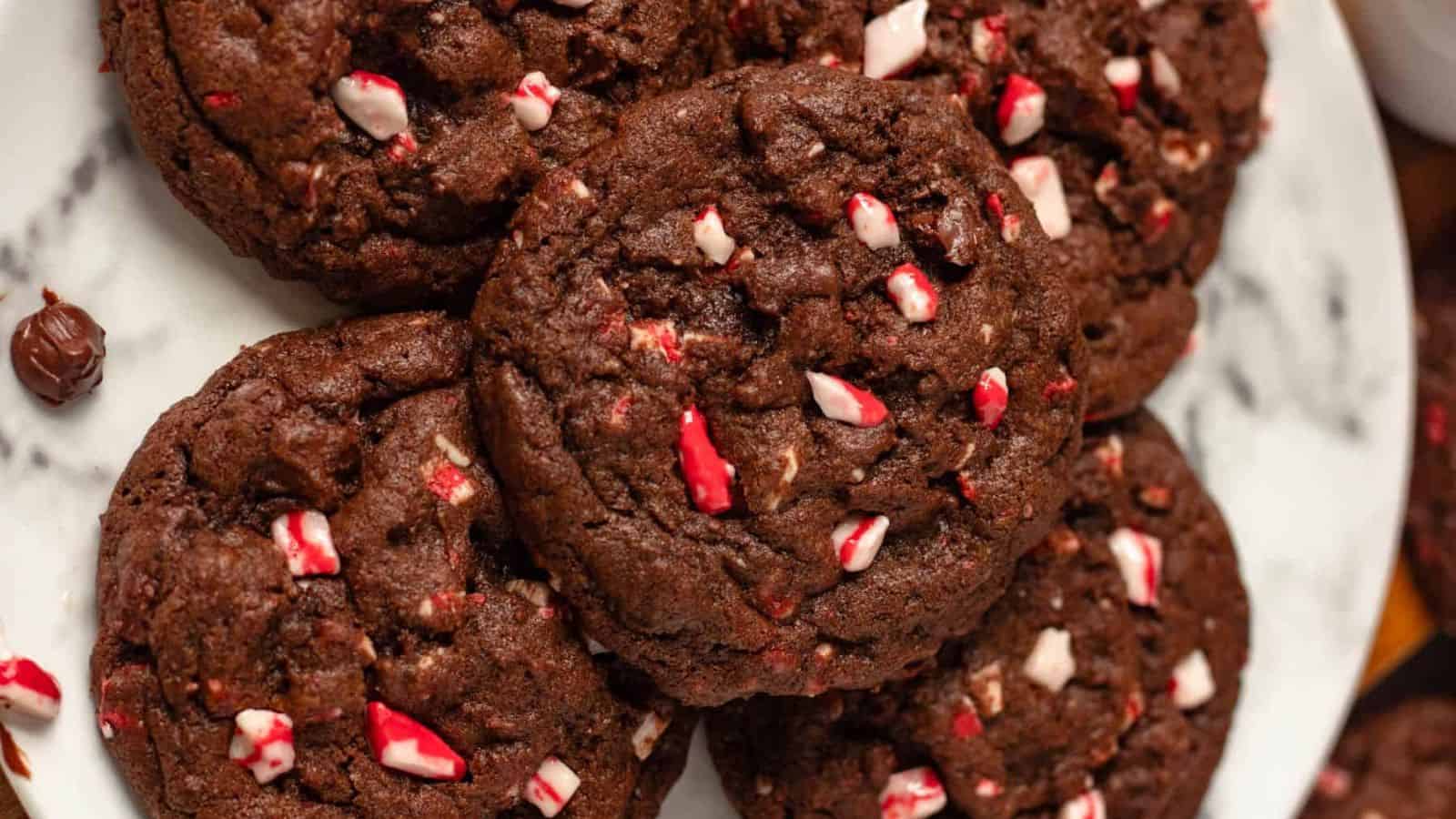 Chocolate Peppermint Cookies.