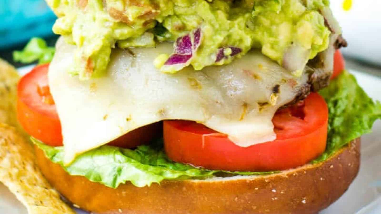 Mexican Guacamole Burgers