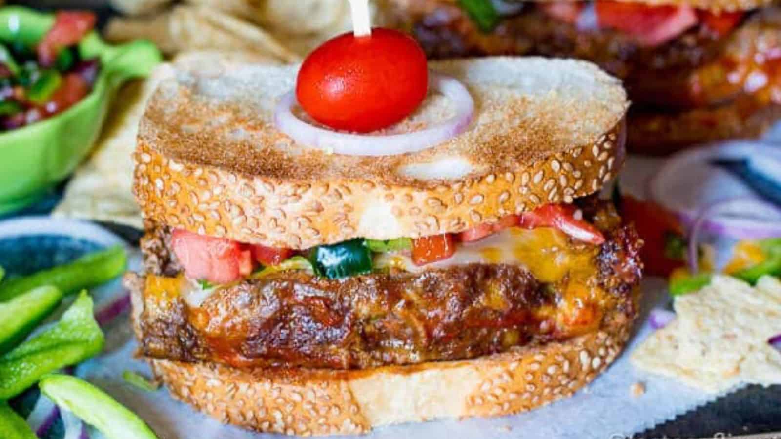 Mexican Meatloaf Sandwiches